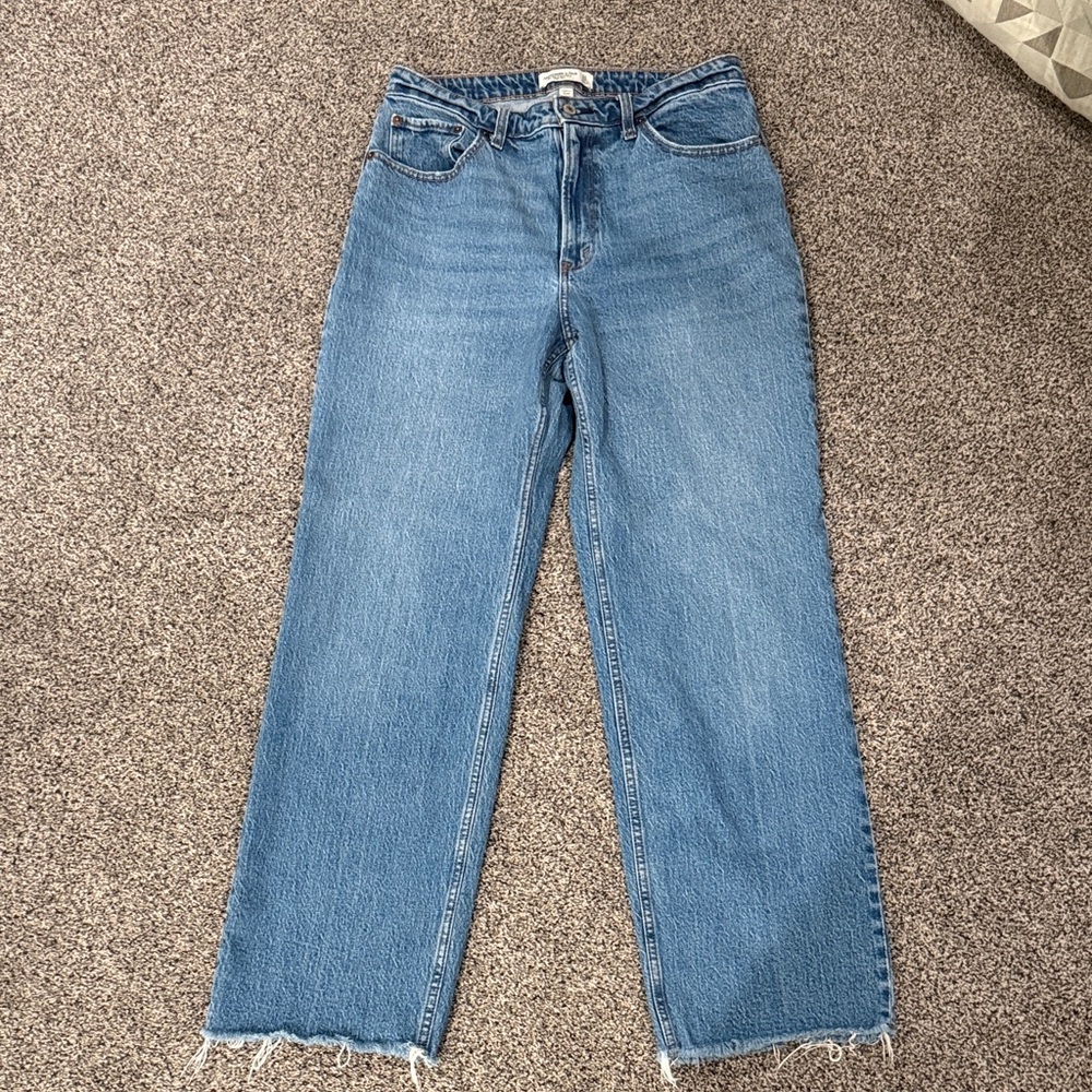 Abercrombie & Fitch 90s Relaxed High Rise Jeans - CURVE LOVE
